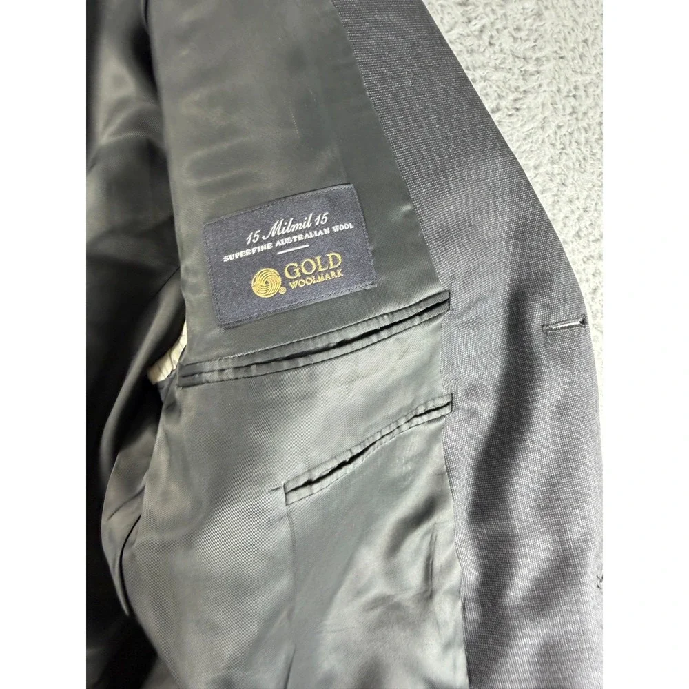 Ermenegildo Zegna SU Misura Blazer Jacket Mens 42 Gray 15Mil Mil15 Wool